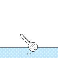 Key icon Door unlock tool sign N4