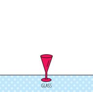 Champagne glass icon Goblet sign N4