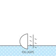 Fog lights icon Car beam sign N2