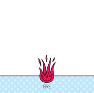 Fire icon Hot flame sign N5