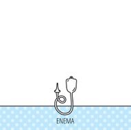 Enema icon Medical clyster sign N3