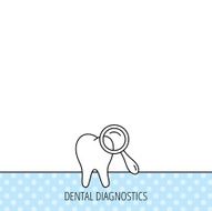 Dental diagnostic icon Tooth hygiene sign N4