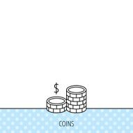 Coins icon Dollar cash money sign N5