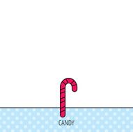 Candy cane icon Sweet sugar lollipop sign N4