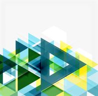 Abstract geometric background Modern overlapping triangles N66