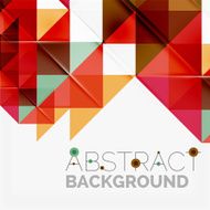 Abstract geometric background Modern overlapping triangles N72