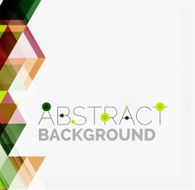 Abstract geometric background Modern overlapping triangles N82