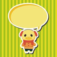 animal duck winter cartoon theme elements N3