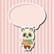 animal panda winter cartoon theme elements N3