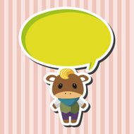 animal rattle winter cartoon theme elements N2