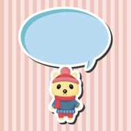 animal cat winter cartoon theme elements N3