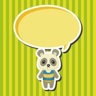 animal panda summer cartoon theme elements N2