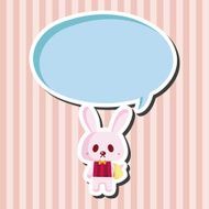 animal rabbit summer cartoon theme elements N6