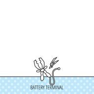Terminal electrical icon Charging the battery N6