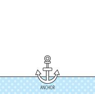 Anchor icon Nautical drogue sign Sea symbol N4