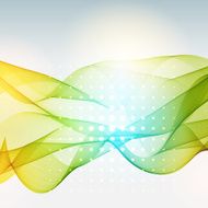 Vector abstract colorful waves background