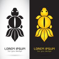 Vector image of a goldfish design