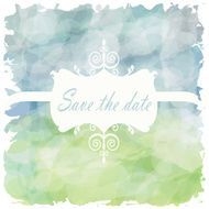Light blue green tone with retro vintage style the date