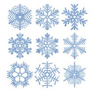 Watercolor snowflakes Vector N2