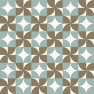 Seamless vintage geometry assemble pattern background