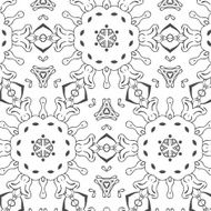 Primitive simple retro seamless pattern with stars N2