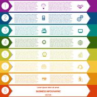Infographic arrows template eight positions N2