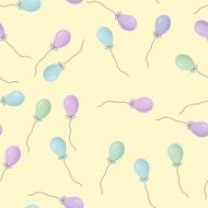 Seamless balloon pattern Party background