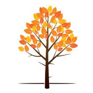 Autumn Tree and Color Leafs N5