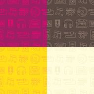 Musical seamless pattern N3