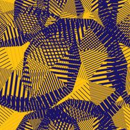 Colorful geometric messy lines seamless pattern vector frayed
