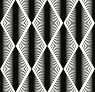 Seamless rhombus pattern abstract geometric black and white N2
