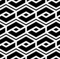 Black and white abstract textured geometric seamless pattern N19