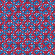 Bright stylized symmetric endless pattern continuous creative
