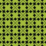 Colorful ethnic geometric art seamless pattern vector green