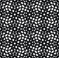 Geometric messy lined seamless pattern monochrome vector N2