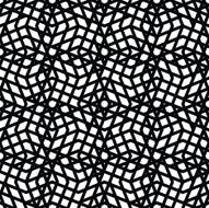 Geometric messy lined seamless pattern monochrome vector N3