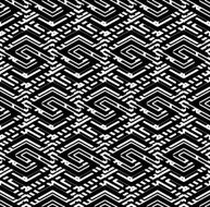 Black and white geometric art seamless pattern vector mosaic N3