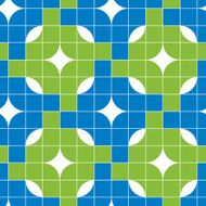 Mosaic tiles seamless pattern vector background N2