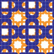 Retro tiles seamless pattern vector background N2