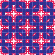 Geometric mosaic seamless pattern vector background