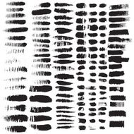 Hand drawn decorative vector brushes Dividers borders N3