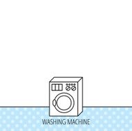 Washing machine icon Washer sign N4