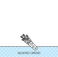 Cupid arrows icon Love weapon sign N3