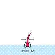 Trichology skin icon Dermatology hair sign N4