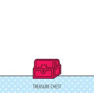 Treasure chest icon Piratic treasury sign N3