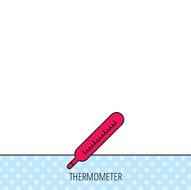 Medical thermometer icon Temperature sign N4