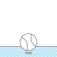 Tennis icon Sport ball sign N3