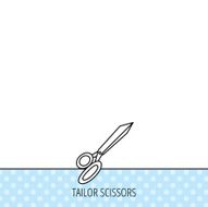 Tailor scissors icon Hairdressing sign N10