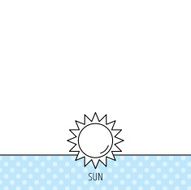 Sun rays icon Summer sign N6