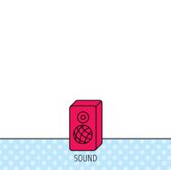 Sound icon Musical speaker sign N13